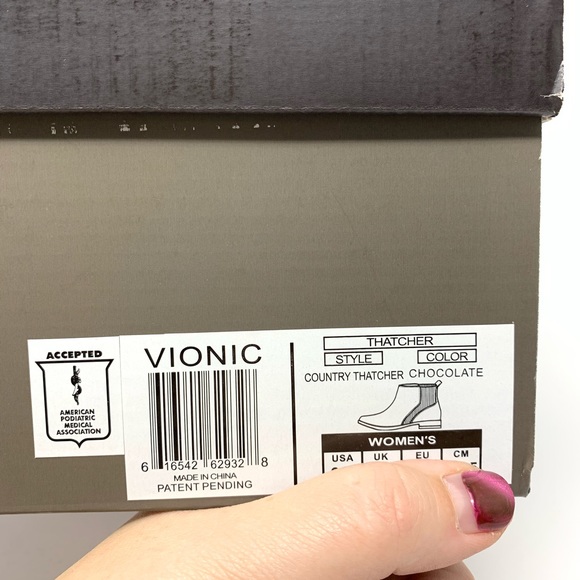 Vionic Womens Brown Leather Pull On Ankle Boots - Picture 6 of 6